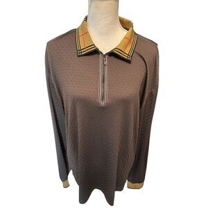 Suslo Couture Men's Brown Slim Fit Wrinkle Free Velvet Stretch Shirt Size XL